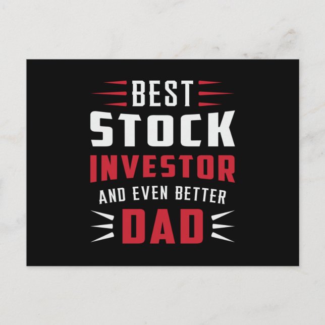 Stock Market Stock Investor Bull Trading Trader Postcard (Front)