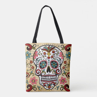 stock market tote Mexican skull Bag