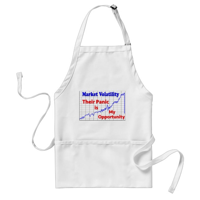 Stock Market Trading Panic Opportunity Standard Apron (Front)