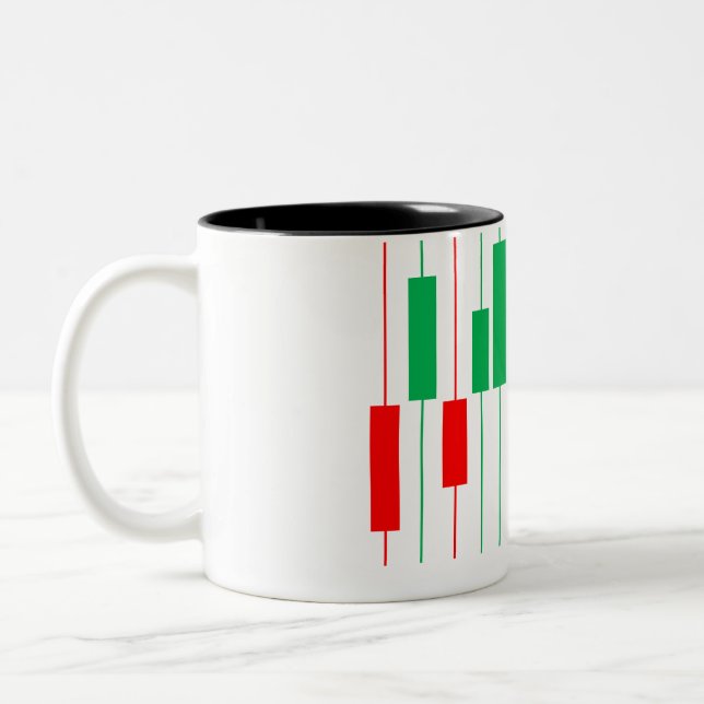 Stock Market Tshirt Two-Tone Coffee Mug (Left)
