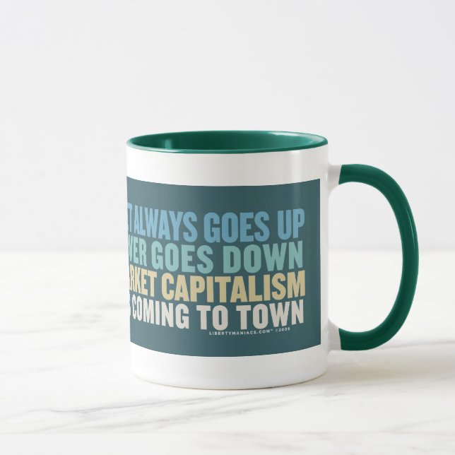 Stock Markets & Santa Claus Mug (Right)
