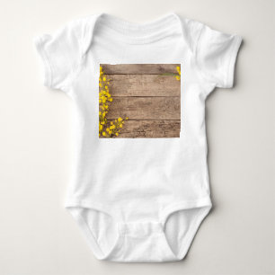 Stock photography, styled vintage concept. baby bodysuit