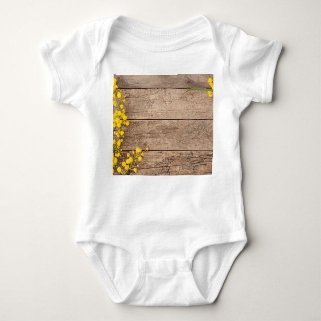 Stock photography, styled vintage concept. baby bodysuit (Front)