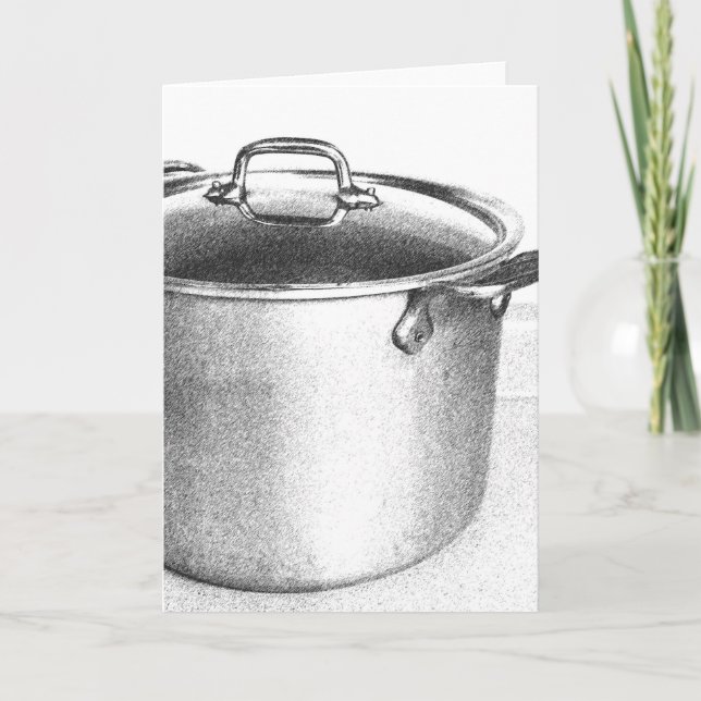 Stock Pot Blank Note Card (Front)