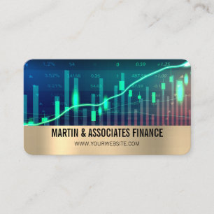 Stock Tech Finance Business Card