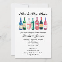 Stock The Bar Couple Shower Wine Bottles