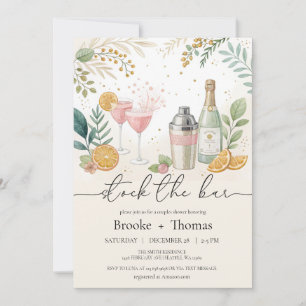 Stock the Bar Couple's Shower Invitation