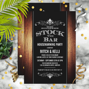 Stock the Bar Housewarming Party Invitations