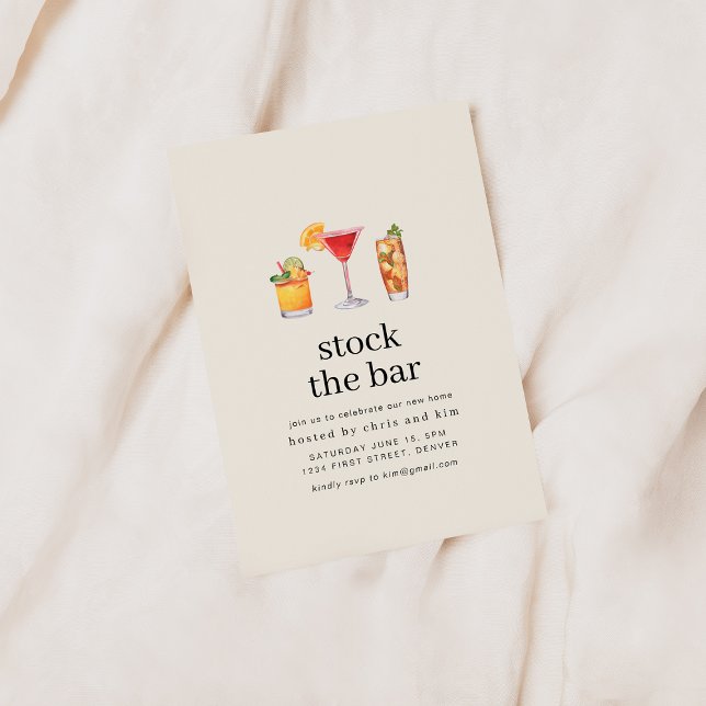 Stock the Bar Housewarming Party Invite (Creator Uploaded)