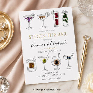 Stock the Bar Shower Invitation