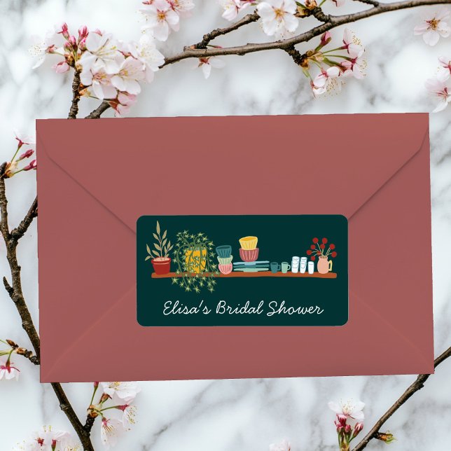 STOCK THE KITCHEN Bridal Shower CUSTOM Cute Label (STOCK THE KITCHEN Bridal Shower CUSTOM Cute Label Sticker
)