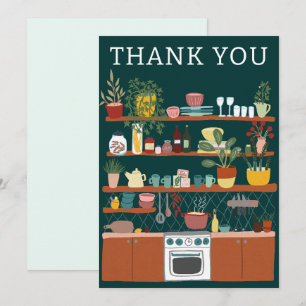 STOCK THE KITCHEN Bridal Shower CUSTOM Cute Thank You Card