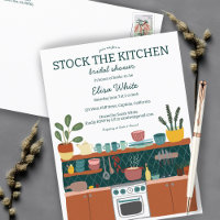STOCK THE KITCHEN Bridal Shower Cute CUSTOM