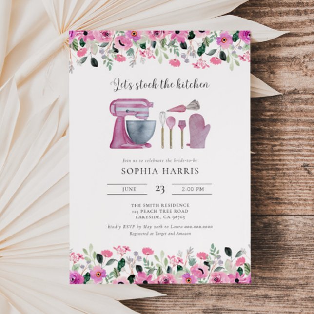 Stock The Kitchen Bridal Shower Invitation (Creator Uploaded)