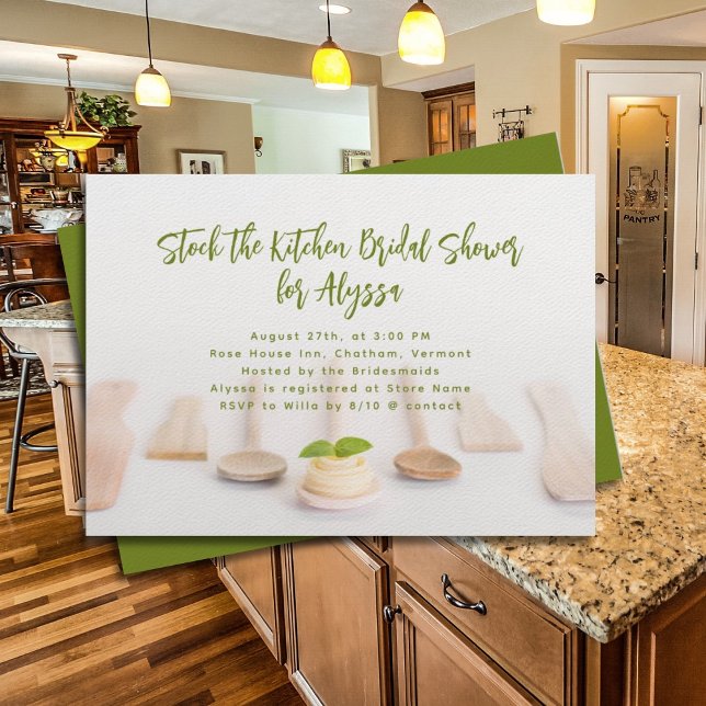 Stock the Kitchen Bridal Shower Invitations (Creator Uploaded)