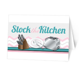 Stock the Kitchen Bridal Shower Thank You Cards