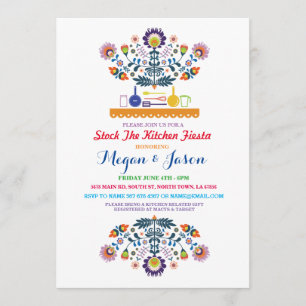 Stock The Kitchen Fiesta Couple's Party Invitation