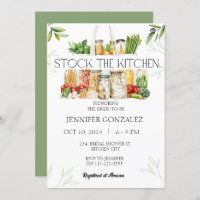 Stock the Kitchen Pantry Cooking Bridal Shower