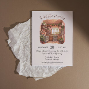 Stock the Pantry, Kitchen Bridal Shower Invitation