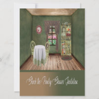 Stock the Pantry Shower Invitation. Cosy Room