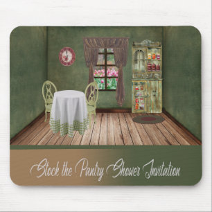 Stock the Pantry Shower Invitation, Cosy Room Mouse Pad