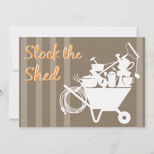 Stock the Shed | Wedding Shower Invitation (Front)