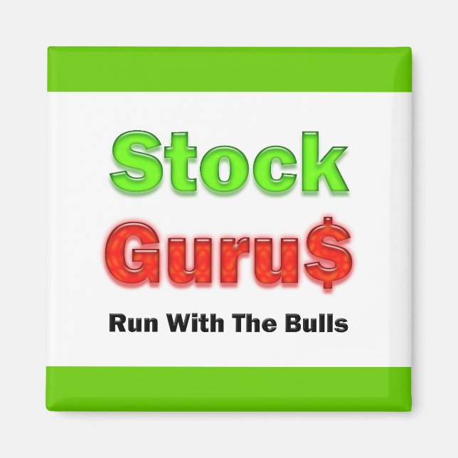 Stock Trader Red Magnet (Front)