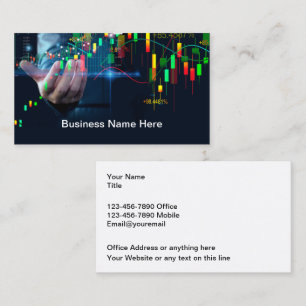 Stock Trading And Financial Advisor Business Card