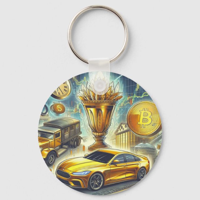 Stock Trading Key Ring (Back)