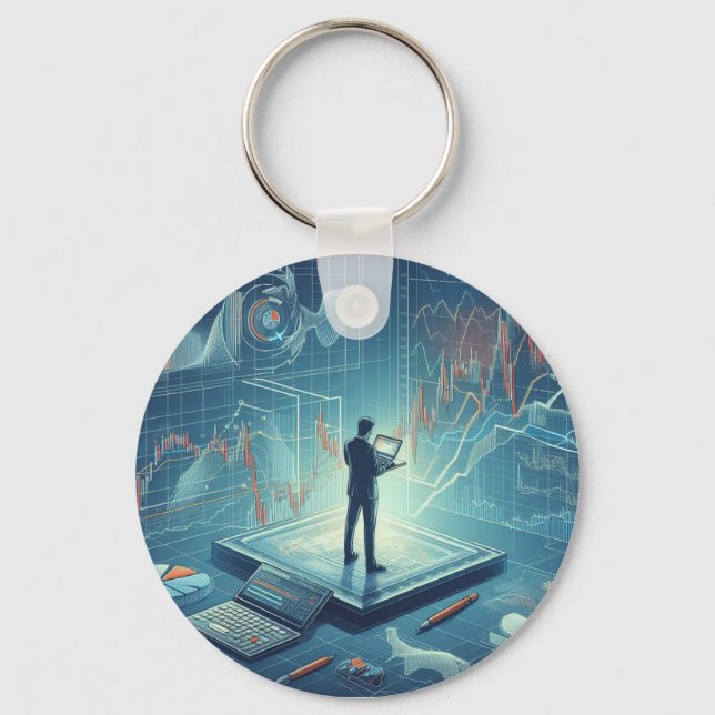 Stock Trading Key Ring (Front)