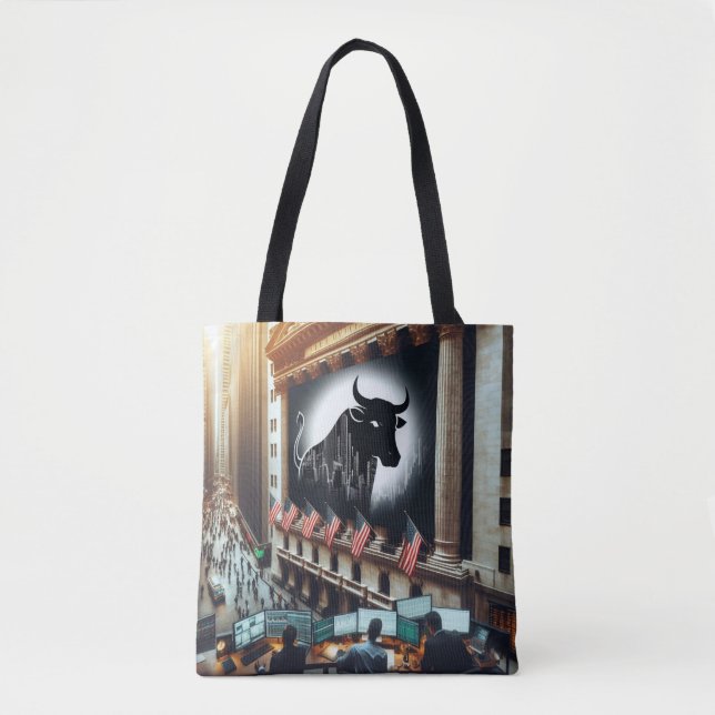 Stock Trading Tote Bag (Front)