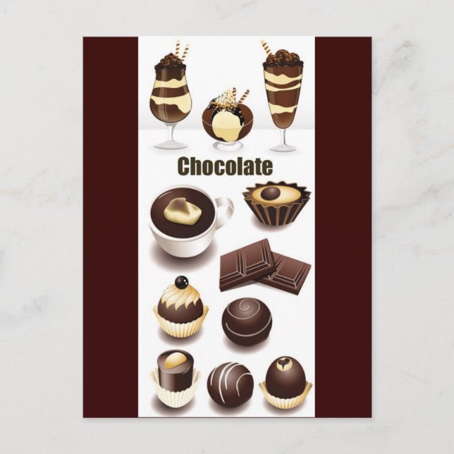 Stock Vectors - Chocolate Postcard (Front)
