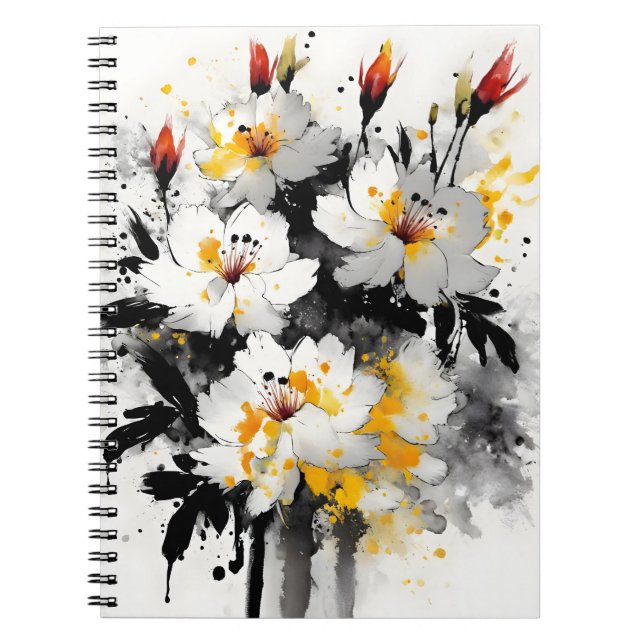 Stock - Watercolor flowers Notebook (Front)