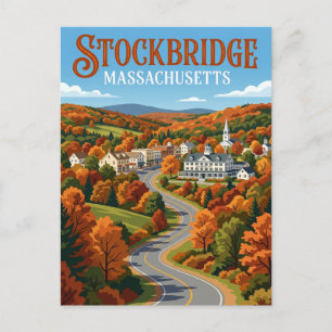 Stockbridge USA Postcard