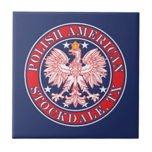 Stockdale Texas Polish American Eagle Ceramic Tile