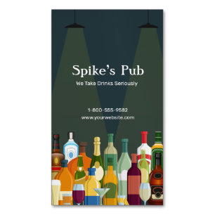 Stocked Bar Magnetic Business Card