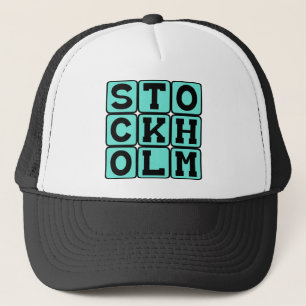 Stockholm, Capital of Sweden Trucker Hat