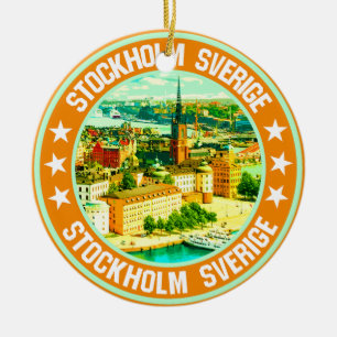 Stockholm ceramic ornament