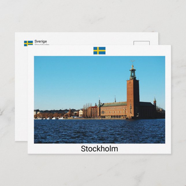 Stockholm City Hall - Sweden Postcard (Front/Back)