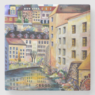 "Stockholm Gamla Stan - Old Town Stone Coaster