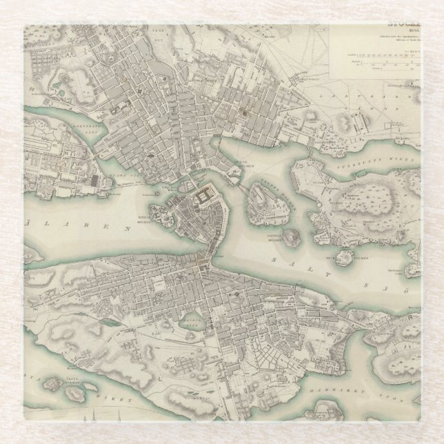 Stockholm Glass Coaster (Front)