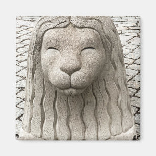 Stockholm Lion Statue Sweden Photograph Magnet