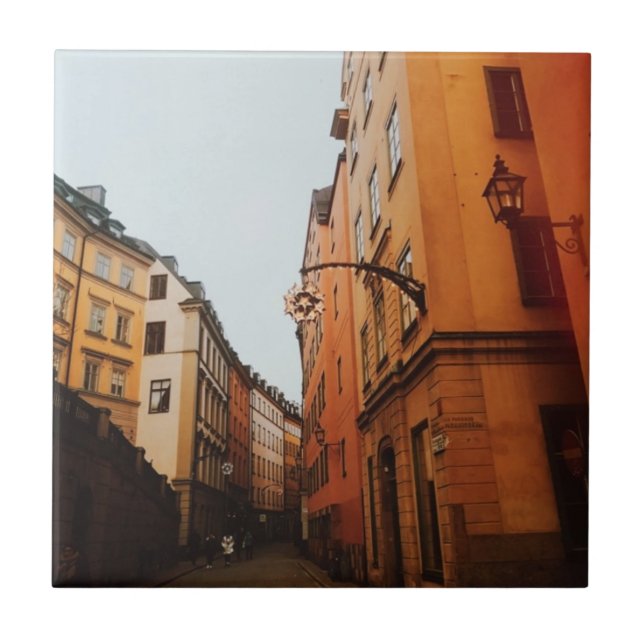 Stockholm Old Town Ceramic Tile (Front)