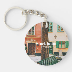 Stockholm Old Town, Gamla Stan, Sweden Souvenir Key Ring