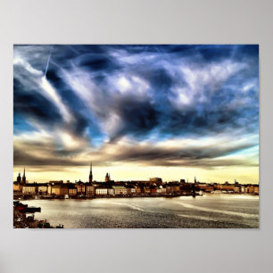 Stockholm Old Town Poster