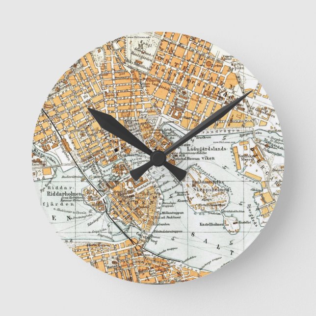 Stockholm Round Clock (Front)