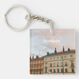 Stockholm Södermalm Cityscape Key Ring