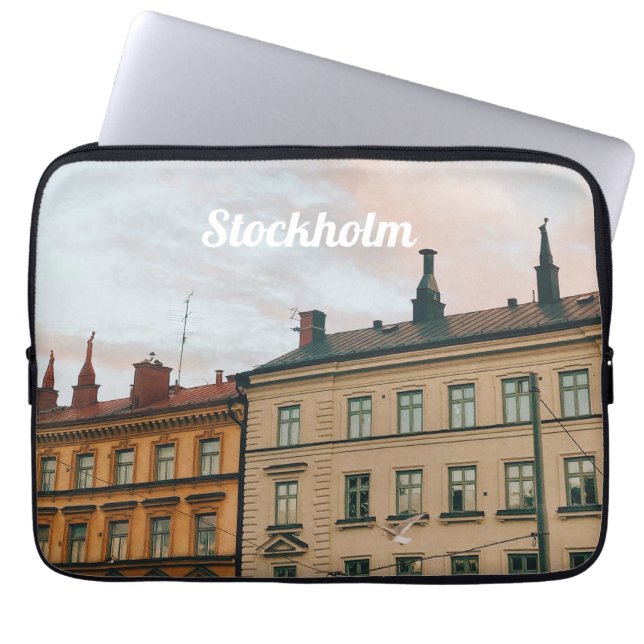 Stockholm Södermalm Cityscape Laptop Sleeve (Front)
