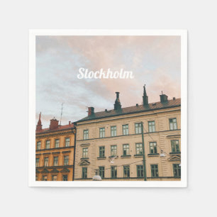 Stockholm Södermalm Cityscape Napkin