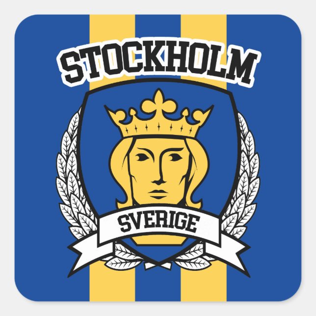 Stockholm Square Sticker (Front)